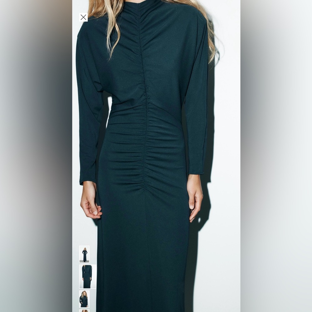 Elegant Midnight Blue Maxi Dress - Picture 2 of 4